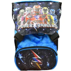 ZAINO SCUOLA ESTENSIBILE POWER RANGERS CARTELLA CON CAPPUCCIO INCORPORATO
