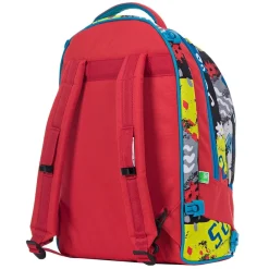 ZAINO SCUOLA RAGAZZI TROLLEY 3IN1 JACK SJ CARRELLO RIMOVIBILE ROSSO