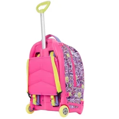 ZAINO SCUOLA RAGAZZI TROLLEY 3IN1 JACK SJ CON CARRELLO RIMOVIBILE ROSA