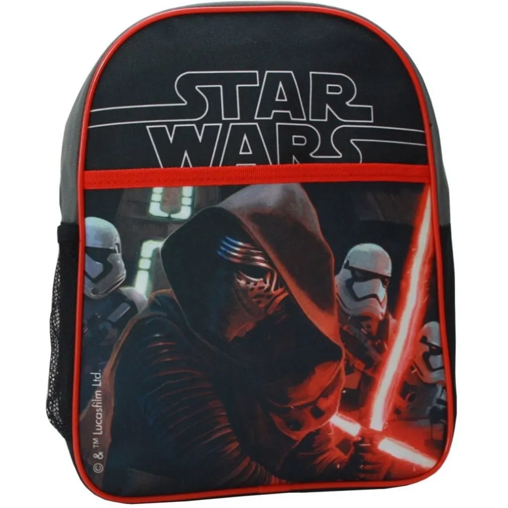 ZAINO STAR WARS GUERRE STELLARI NERO BAMBINI ASILO TEMPO LIBERO ELEMENTARI