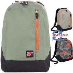 ZAINO THE DOUBLE CAMOUFLAGE GRIGIO REVERSIBILE 44 x 34 x 21 CM