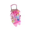 ZAINO TROLLEY BIG WITCH ROSA E FUCSIA SCHIENALE IMBOTTITO CON MANICO ESTRAIBILE