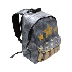 ZAINO UNISEX BANDIERA AMERICA AMERICANO CASUAL 24L ERGONOMICO STELLA BORSA SCUOLA