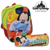 ZAINO ZAINETTO ASILO MICKEY MOUSE + ASTUCCIO TOPOLINO KIT DISNEY SCUOLA