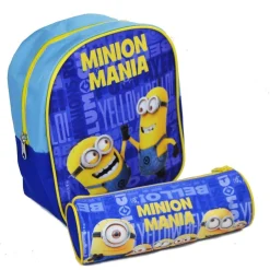 ZAINO ZAINETTO ASILO MINONS MANIA + ASTUCCIO TOMBOLINO KIT SCUOLA