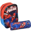 ZAINO ZAINETTO ASILO SPIDERMAN + ASTUCCIO TOMBOLINO KIT SCUOLA BAMBINI