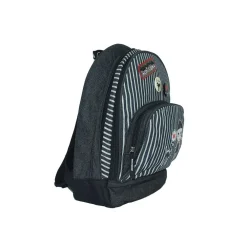 ZAINO ZAINETTO PER BAMBINI ASILO SCUOLA BAD ALICE NERO IN STOFFA 30CM CON ZIP