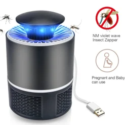 ZANZARIERA ELETTRICA LAMPADA ANTIZANZARA USB PORTATILE ANTI INSETTI E ZANZARE