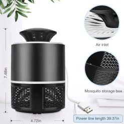 ZANZARIERA ELETTRICA LAMPADA ANTIZANZARA USB PORTATILE ANTI INSETTI E ZANZARE