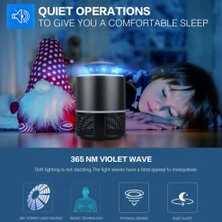 ZANZARIERA ELETTRICA LAMPADA ANTIZANZARA USB PORTATILE ANTI INSETTI E ZANZARE