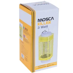ZANZARIERA ELETTRICA LAMPADA INSETTICIDA MOSCA MOSKITO KILLER 3W 12 X 26 CM