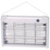 ZANZARIERA ELETTRICA SLIM ANTI ZANZARE MOSCHE 2 LAMPADE UV LED 20W 39 X 26 X 6CM
