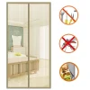 ZANZARIERA MAGNETICA 120 X 240 CM BEIGE UNIVERSALE 18 MAGNETI TENDA PER PORTE
