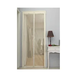 ZANZARIERA MAGNETICA UNIVERSALE 120 X 210 CM MAGNETI TENDA COLORE PANNA BEIGE
