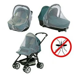 ZANZARIERA UNIVERSALE 3 IN 1 PER PASSEGGINO NAVICELLE SEGGIOLONI AUTO 140 X 90CM