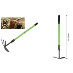 ZAPPA QUADRA TRIDENTE DOPPIA MANICO ALLUNGABILE ATTREZZO GIARDINO 68-94CM 90070