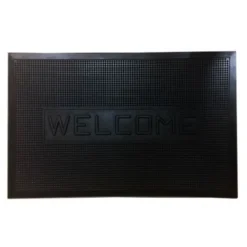 ZERBINO GOMMA NERO HOME INGRESSO 70X45CM TAPPETO CUCINA INGRESSO BAGNO
