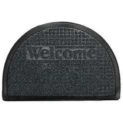 ZERBINO TAPPETO IN GOMMA MEZZA LUNA SCRITTA WELCOME 60X40CM ANTISCIVOLO INGRESSO